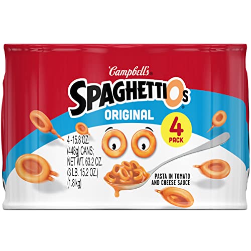 SpaghettiOs Original Canned Pasta, Healthy Snack for Kids and Adults