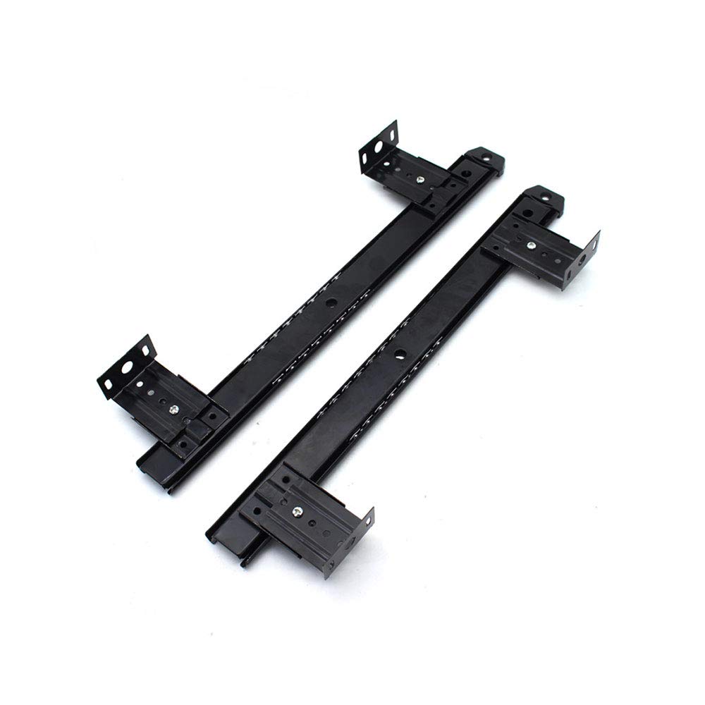 Black/White New Keyboard Shelf Runners Adjustable Under Desk Computer Slides Fixing Slide Holder Drawer