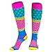 Running & Athletic Recovery Knee High 15-20mmHG Compression Socks | Crazy For Color | SM