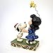 Peanuts by Jim Shore Snoopy Kissing Lucy Mistletoe Stone Resin Figurine, 6.3”