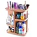 Refine 360 Bamboo Makeup and Cosmetic Organizer, Storage Carousel for vanity, bathroom, closet, kitchen, tabletop,countertop, desk