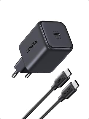 Carregador USB C Zapix 45W PPS Carregamento Rápido iPhone com Cabo 5A 1,5M