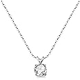 Jude Jewelers Stainless Steel Classical Simple Plain Solitaire Style Collar Charm Necklace
