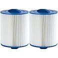 Malaka 2-Pack Spa Filter Compatible with PWW50P3 6CH-940 FC-0359 1.5'' SAE Thread/Coarse Thread φ6x8 inch Hot tub Filter Cartridge (NOT PWW50P4 NOT MPT/Fine Thread)