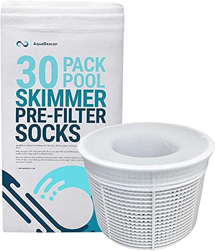 AquaBeacon 30 Pack Pool Skimmer Socks