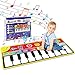 Tencoz Kids Musical Mats, 58.26” x 23.62” Large Musical Dance Toys for Toddlers, 10 Keys Piano Mat with 8 Selectable Musical Instruments Toys gifts for kids