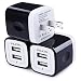 USB Wall Charger, Charger Adapter, Ailkin 3-Pack 2.1Amp Dual Port Quick Charger Plug Cube Replacement for Phone X/7/6S/6S Plus/6 Plus/6/5S, Samsung Galaxy S7/S6/S5 Edge, LG, HTC, Huawei, Moto, Kindle primary