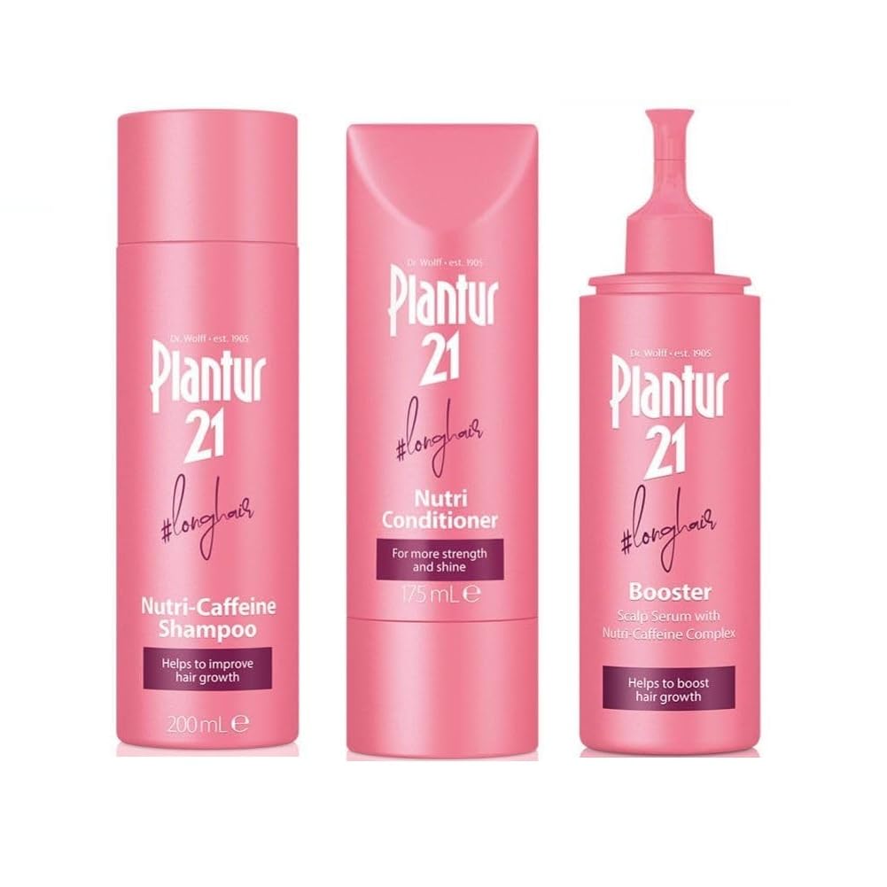 Plantur 21 Longhair Shampoo & Conditioner Set for Long, Brilliant Hair | Improves Growth & Repairs Stressed Hair | No Silicones