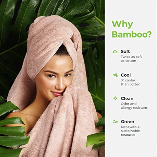 Cariloha Organic Bamboo and Turkish Cotton Bath Towel Luxuriously Soft and OdorResistant