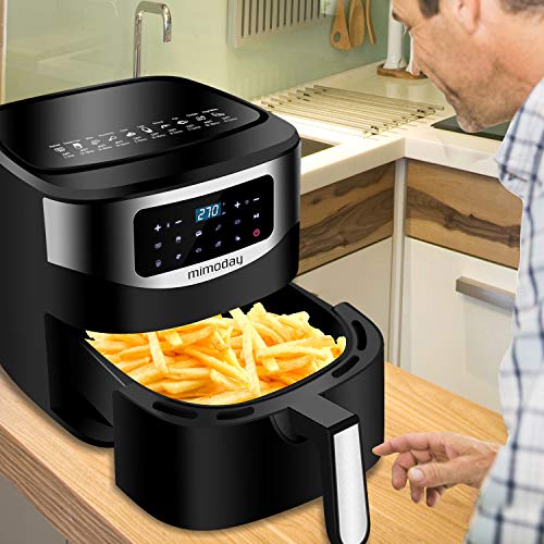 MIMODAY Air Fryer 8 Quart(160 ERecipes ), 1700W Power Electric Hot