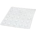 MaxiAids Bump Dots - Clear, Mini, Rounded-Top Round, 20 Self-Adhesive, Tactile Identification Labels