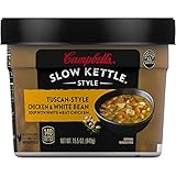 Campbell's Slow Kettle Style, Tuscan-Style Chicken & White Bean with White Meat, 15.5 Ounce (Pack of 8)