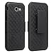 Wydan Holster Combo Case for Samsung Galaxy J3 Emerge Case / J3 2017 / Prime/Mission/Eclipse Case/Luna Pro/Sol 2 / Amp Prime 2 / Express Prime 2 - Shell Hard Belt Clip Stand Cover Black