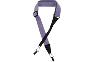 Toddmomy Ukulele Strap Light Purple Cloth Ukulele Bass Strap Adjustable Classical Instrument Accessory for Travel and Perform