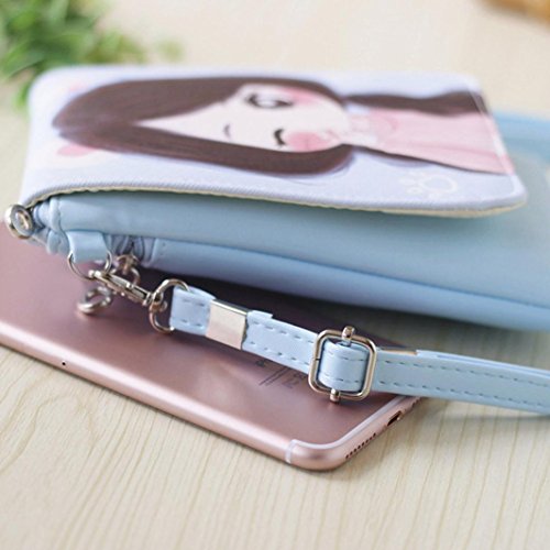 image for Cute Cartoon Crossbody Bags Travel Wallet Purse,SMYTShop iphone Case C