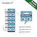 【5-YEAR WARRANTY】CELEWELL LR1130 AG10 Battery 1.5V Alkaline Button Cell for Watch Toy 20 Pack