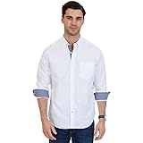 Nautica mens Classic Fit Stretch Solid Long Sleeve