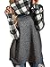 Womens Cowl Neck Hooded Long Sleeve Raglan Casual Plaid Sweatshirts Tops