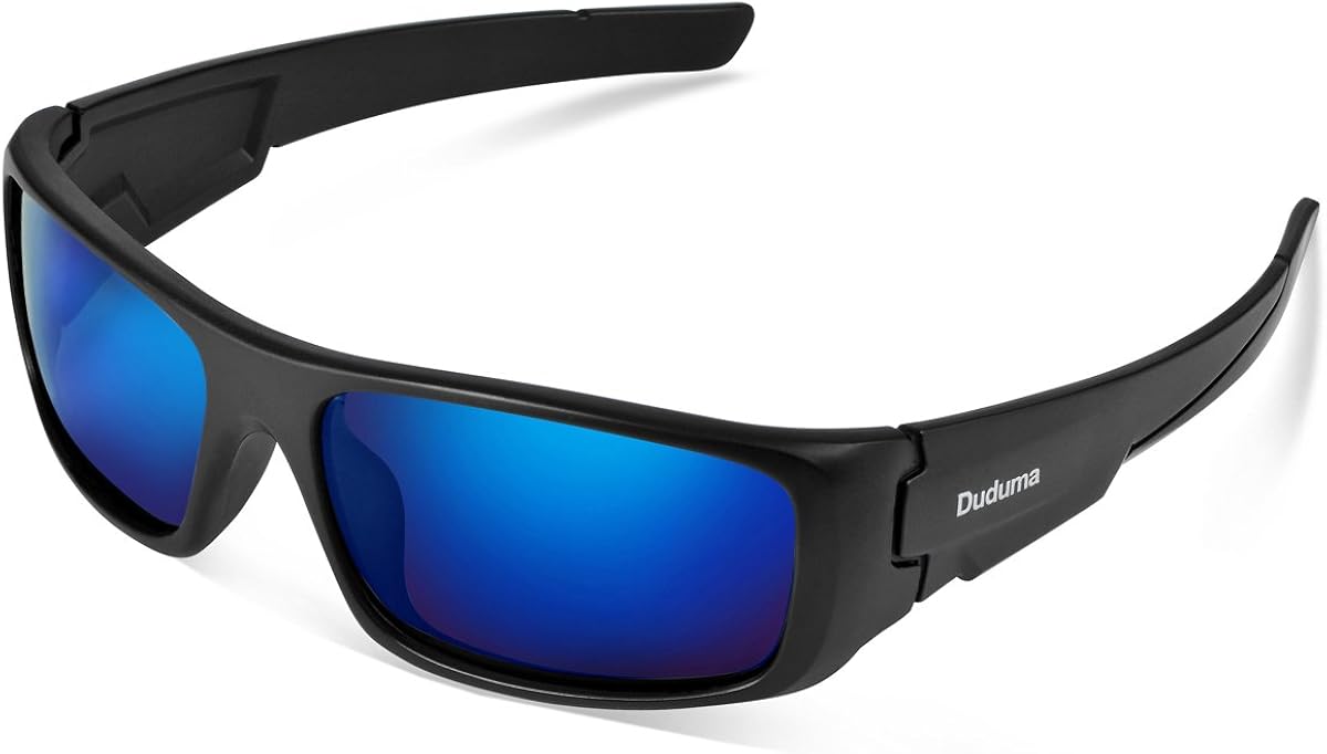Duduma TR601 Polarized Sports Sunglasses for Men Women Baseball Running Cycling Fishing Driving Golf Softball Hiking Superlight Frame: Clothing