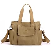 Women's Tote Purses Multi-pocket Shoulder Crossbody Bag Light Large Handbags for Work Travel Shopping