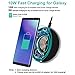 Wireless Charger, CVIDA 7.5W Qi Wireless Charging Pad for iPhone X/ 8/8 Plus, 10W Fast Wireless Charger for Galaxy S9/S9 Plus/Note 8/ S8/S8 Plus/S7, 5W for Nexus 4/5/6/7 and All Qi Enabled Phones