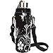 AUPET White Black 1L Water Bottle Insulated Neoprene Cover Storage Bag/Carrier Holder + Shoulder Strap 1
