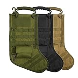 Tactical Pouch Molle Christmas Stocking Bag Design Military Ammo Bullet EDC Pouch Dump Drop Magazine Storage Bag, Big, Green + Tan + Black