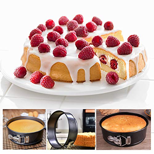 Springform Cheesecake Pan Set Of 3, 4 7 9 Inch Nonstick And Leakproof