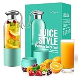 I-MU Portable Mixer, Electric Juicer, Fast Juicer, Portable Squeezer, Blenders, 380ML Cup, 3000mAh Li-ion battery with USB Charger (2Pcs Share the cup)