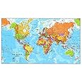 1/4 Sheet - World Color Map Birthday - Edible Cake/Cupcake Party Topper - D20591