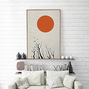Framed Home Artwork Abstract Simple Style for Living Room Bedroom