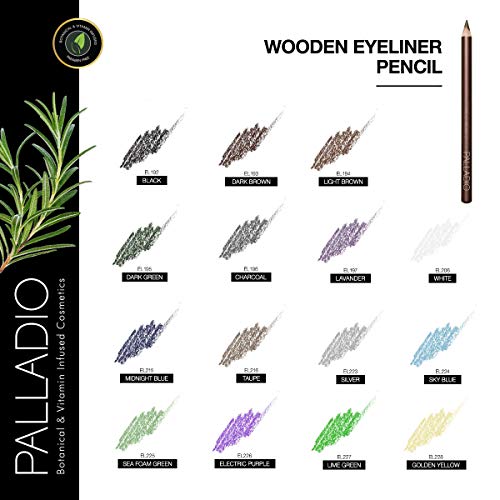 Palladio Retractable Waterproof Eyeliner, Richly Pigmented Color and