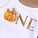 Infant Baby Girl Outfits 1st Birthday Pumpkin Long Sleeve Romper Top Ruffle Tulle Tutu Skirt Headband 3pcs Clothes Set (One, 18 Months)
