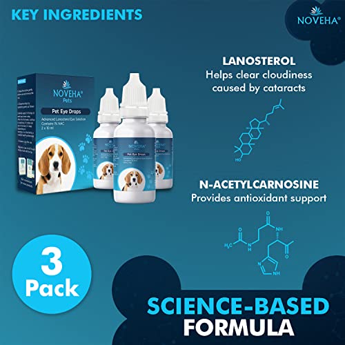 NOVEHA Cataract Drops for Pets Advanced Lanosterol Solution