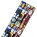 Hallmark Star Wars Wrapping Paper with Cut Lines (Pack of 3, 105 sq. ft. ttl.)
