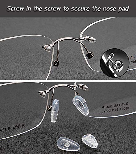 image for Eyeglass Nose Pads, PTSLKHN 15mm Soft Silicone Air Chamber Eyeglasses 