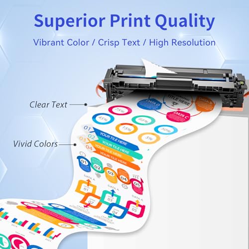myCartridge Replacement for HP 219A (with Chip) for 219A 219X for HP Color LaserJet Pro MFP 3302FDWG Toner for MFP 3302SDWG 3302FDNG for W2190A W2191A W2192A W2193A (Pack of 4)