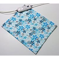 Replacement Cover for 12&rdquo; x 15&rdquo; Heating Pad ~ Heating Pad Cover ~ Cover Only ~ Blue Pinwheel Floral Print