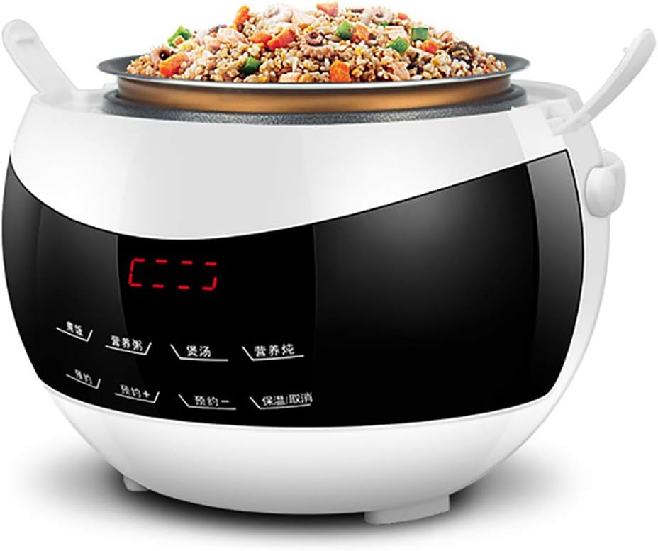 AURALLL Mini Rice Cooker Sterilizer, Slow Cooker, Rice Cooker, Grain Maker, Steamer, Saut&eacute;, Yogurt Maker, Bake, and Warmer, 2L, 400W