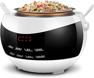 AURALLL Mini Rice Cooker Sterilizer, Slow Cooker, Rice Cooker, Grain Maker, Steamer, Saut&eacute;, Yogurt Maker, Bake, and Warmer, 2L, 400W