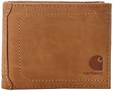 Carhartt Men's Nubuck Passcase Wallet,Tan,One Size