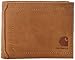 Carhartt Men's Nubuck Passcase Wallet,Tan,One Size