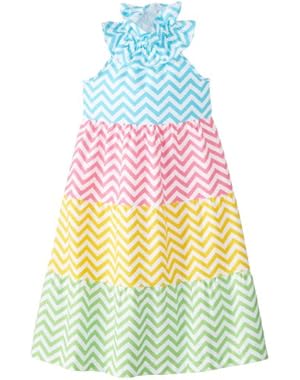 Little Girls' Colorful Maxi Dress