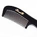 Breezelike Hair Comb - No Static Black Buffalo Horn Comb - Fine Tooth Comb for Women, Men and Girls