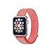 Pantheon Woven Nylon Replacement Apple Watch Band by, Sport Loop Edition, For Men or Women, Strap fits the 38mm or 42mm Apple iWatch, Compatible Series 1, 2, 3, Nike (Orange, 38mm)