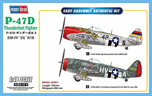 Hobby Boss Easy Assembly P-47D Thunderbolt Fighter Airplane Model Building Kit