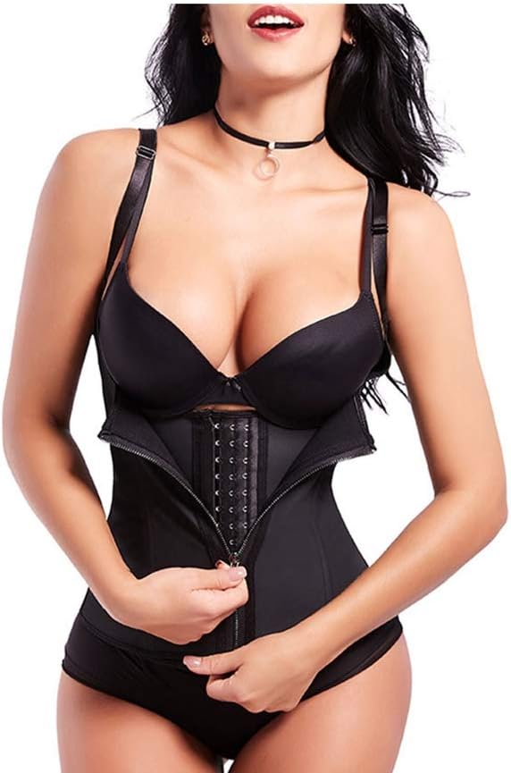 JORCOKA Latex Corset Body Shaper Steel Boned Corset Latex Waist Cincher Corselete Slim Shapewear