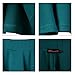 jntworld Women's Basic A Line Stretch high Waist Flared Plain Pleated Skater Mini Skirt, L, Green