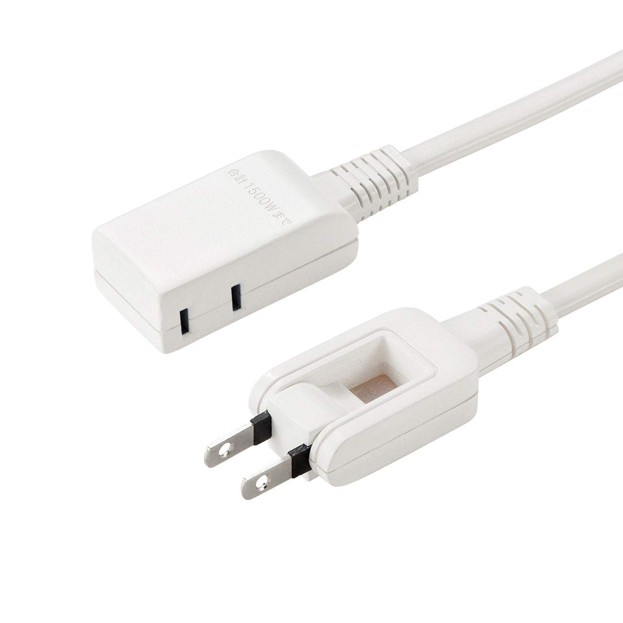 サンワサプライ(Sanwa Supply) マイクロタップ 2個口 0.2m 折りたたみ式スイングプラグ ホワイト TAP-M602W商品画像