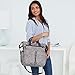 Skip Hop Diaper Bag: Iconic Duo Signature Function Forward Tote with Changing Pad & Stroller Attachement, Grey Feather